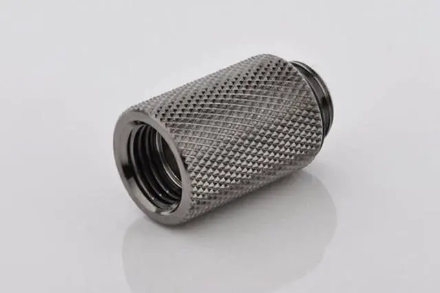 Main image of Bitspower G1/4" Male to Female Extender Fitting, 25mm, Black Sparkle