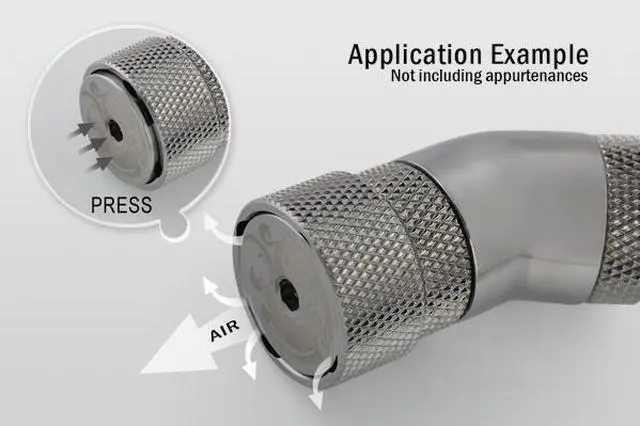 Main image of Bitspower G1/4" Air Exhaust Fitting, Black Sparkle