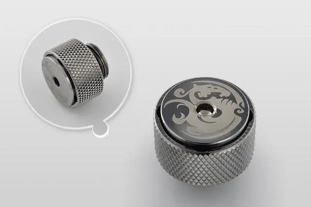 Alt view image 3 of 6 - Bitspower G1/4" Air Exhaust Fitting, Black Sparkle