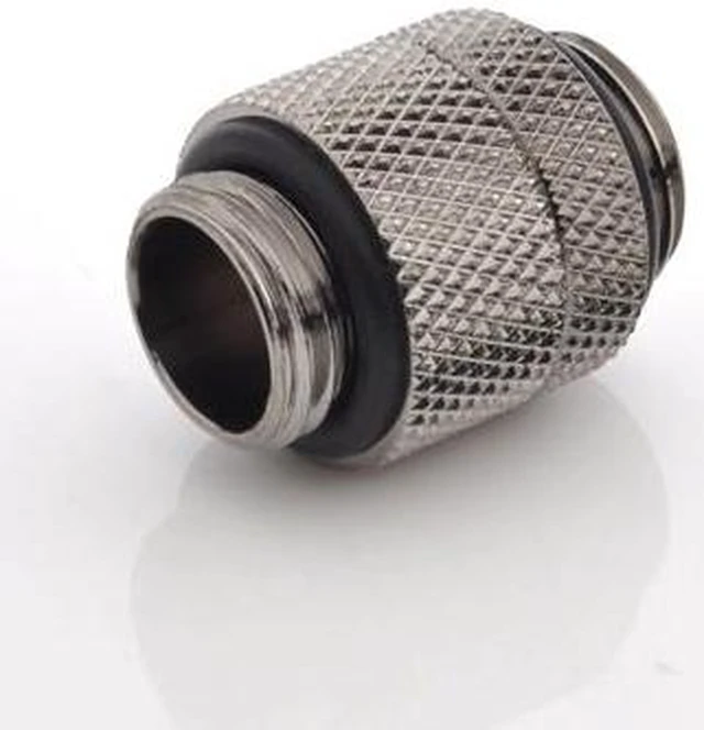 Alt view image 4 of 7 - Bitspower G1/4" Male to Male Extender Fitting (14mm), Rotary, Black Sparkle