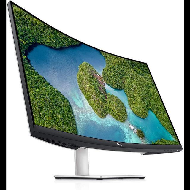 Alt view image 5 of 6 - dell s3221qs 32 inch curved 4k uhd, va ultra-thin bezel monitor, amd freesync, hdmi, displayport, built in speakers, vesa certified, silver