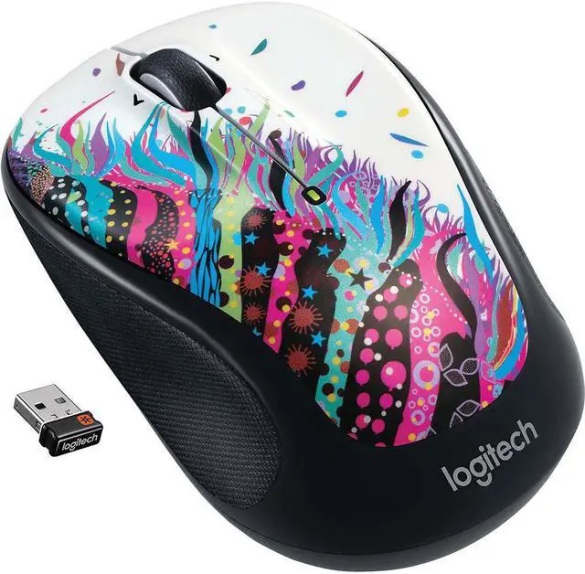 Alt view image 8 of 9 - Logitech Wireless Ambidextrous Optical USB Mouse Black (910-006828/3803)