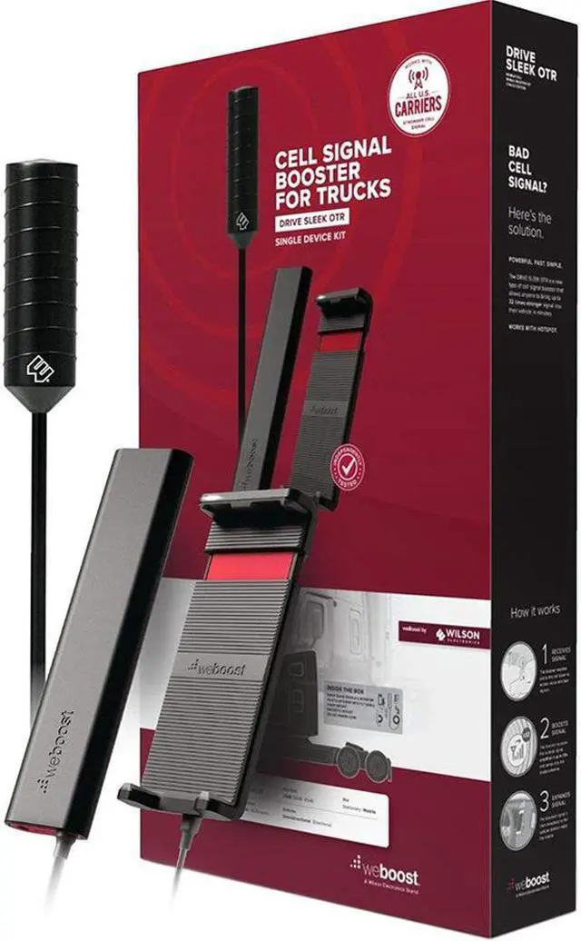 Alt view image 7 of 7 - weBoost Drive Sleek OTR - Remote Vehicle Cell Phone Signal Booster Kit