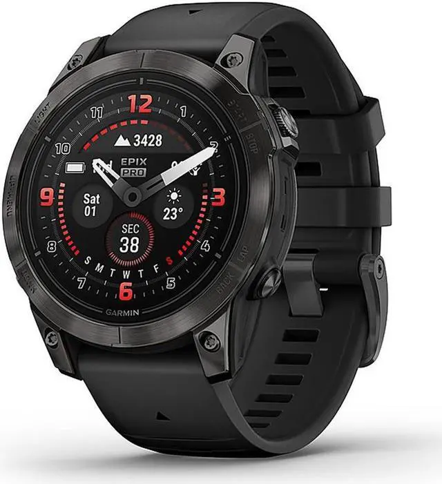 Alt view image 10 of 11 - Garmin epix Pro (Gen 2) Sapphire Edition, 47mm, High Performance Smartwatch, Advanced Training Technology, Built-in Flashlight, Black