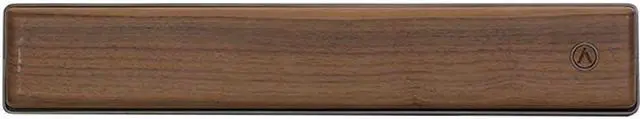 Main image of Azio Palm Rest Retro Elwood Walnut Wood w/GM Aluminum