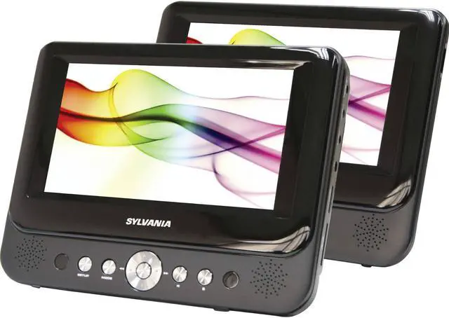 Alt view image 8 of 20 - SYLVANIA(R) SDVD9957 9" Dual-Screen Portable DVD Player