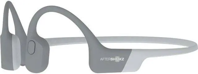 Alt view image 7 of 17 - Aftershokz Aeropex Bone Conduction Headset with Microphone (Lunar Gray)