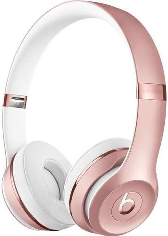 Alt view image 7 of 20 - Beats by Dr. Dre Solo3 Wireless On-Ear Headphones - Rose Gold - Stereo - Rose Gold - Mini-phone - Wired/Wireless - Bluetooth - Over-the-head - Binaural - Circumaural