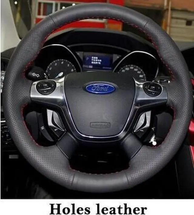 Alt view image 3 of 6 - Steering Wheel Cover For Toyota Land Cruiser Prado 2010 2012 2014 Tundra Tacoma Car Special Hand-stitched Genuine Leather Covers