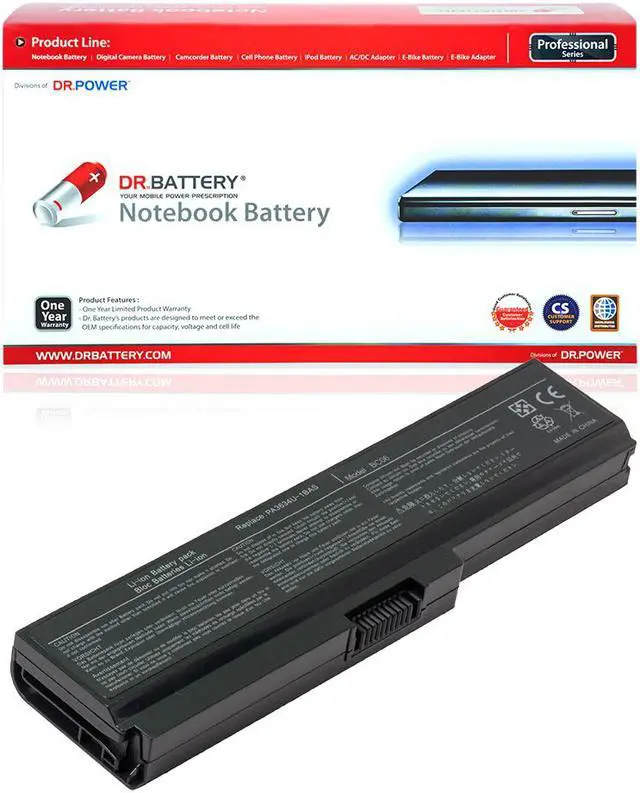 Main image of DR. BATTERY - Replacement for Toshiba Satellite P770 / P770D / P775 / P775D / U405 / A660 / A665 / PABAS230 / TS-M305 / PA3634U-1BAS / PA3634U-1BRS / PA3635U-1BAM / PA3635U-1BRM / PA3636U-1BAL