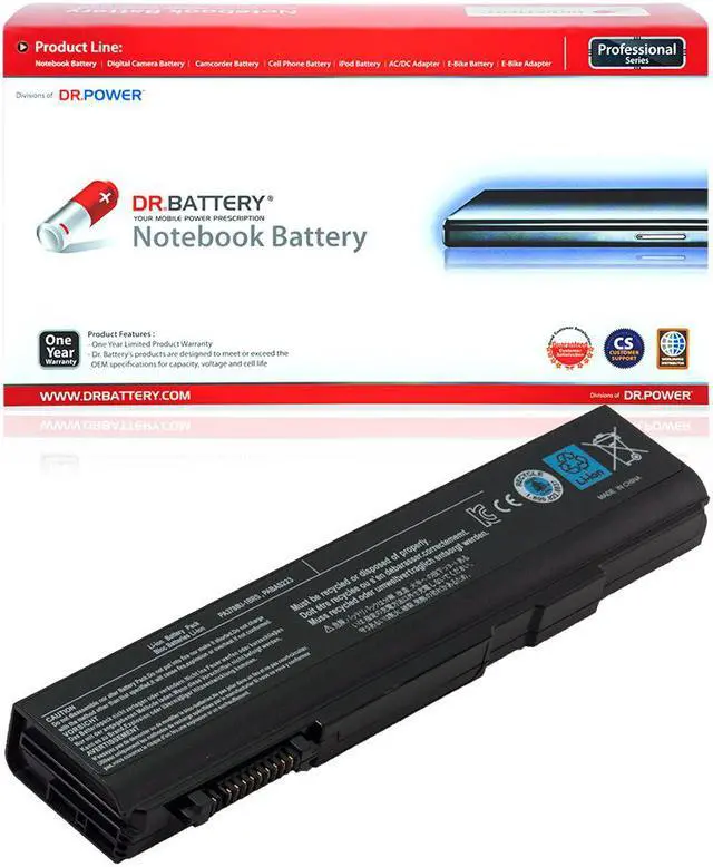 Main image of DR. BATTERY - Replacement for Toshiba Satellite Pro S500 / S500-00L / S500-00M / S500-0EE / S750 / PABAS221 / PABAS222 / PABAS223 / PA3786U-1BRS / PA3787U-1BRS / PA3788U-1BRS