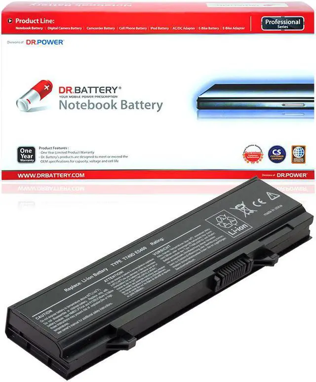 Main image of DR. BATTERY - Replacement for Dell Latitude E5400 / E5400N / E5410 / E5500 / E5500 N-Series / E5510 / PW249 / PW640 / PW649 / PW651 / RM649 / RM656 / RM661 / RM668 / RM680 / T749D / U116D