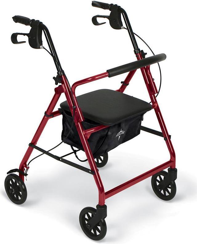 Medline Basic Steel Rollators - 350 lb Load Capacity - 6 Medline Basic Steel Rollators - 350 lb Load Capacity - 6