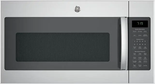 Main image of G.E. JVM7195SKSS 1.9 Cu. Ft. 1000W Stainless Over-the-Range Microwave