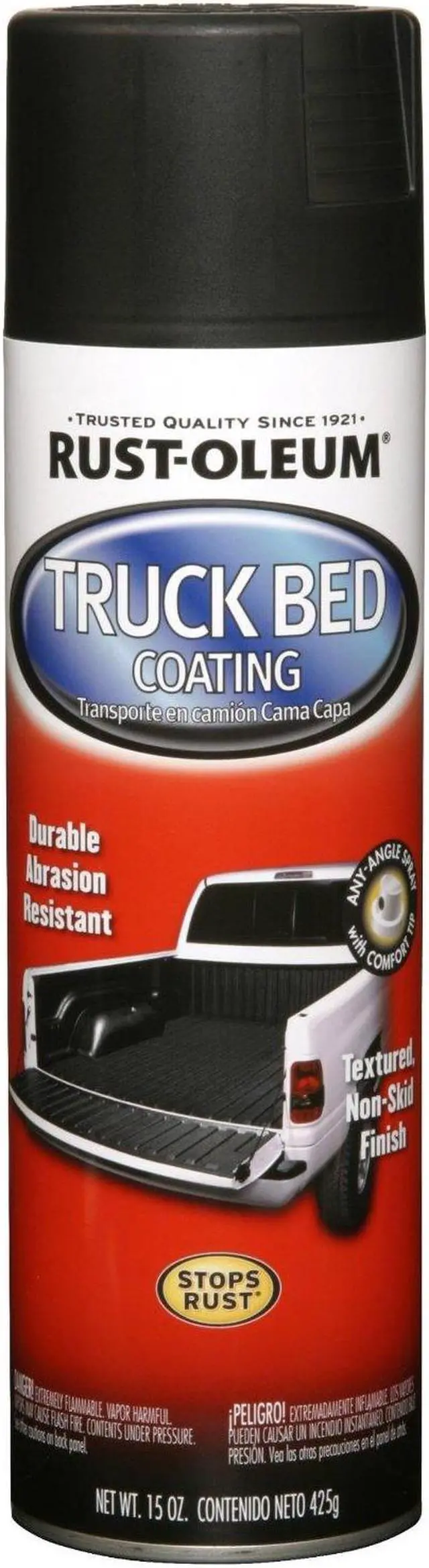 Alt view image 2 of 8 - RUST-OLEUM 248914 15 oz. Non Skid Black Truck Bed Coating