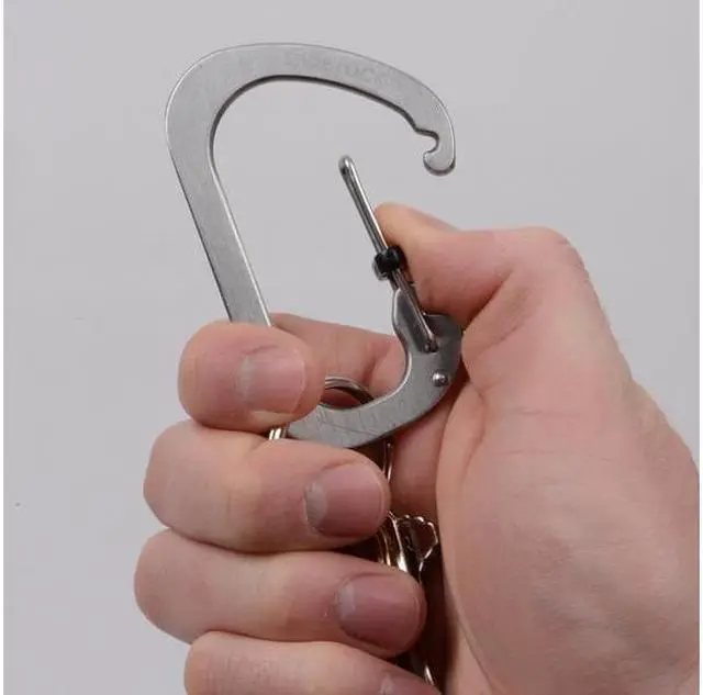Alt view image 4 of 8 - NITE IZE CSL2-01-R6 Locking Carabiner Clip,Black,1-3/32 in