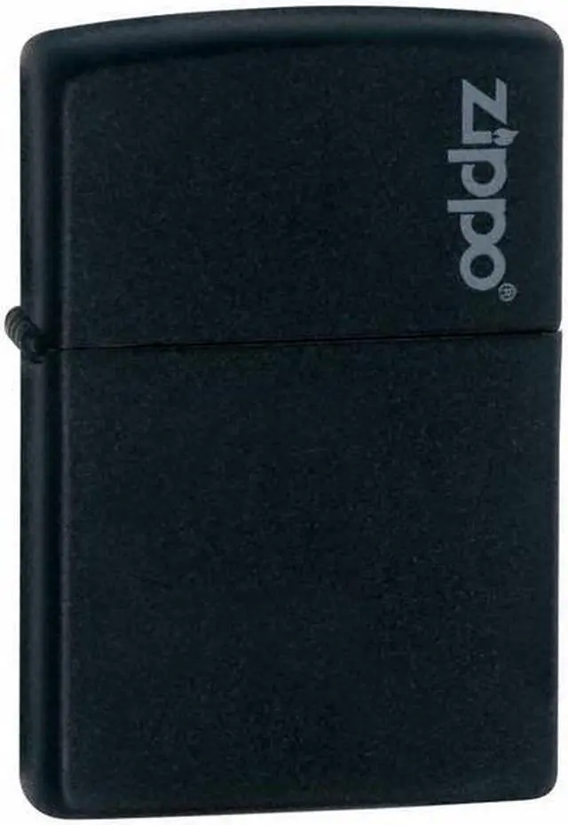 Alt view image 9 of 20 - Zippo Matte Black with Logo Lighter