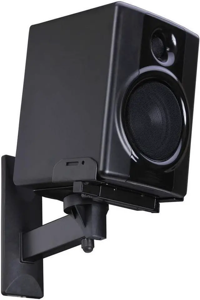 Alt view image 4 of 5 - VideoSecu One Pair of Side Clamping Bookshelf Speaker Mounting Bracket with Swivel and Tilt for Large Surrounding Sound Speakers MS56B 3LH