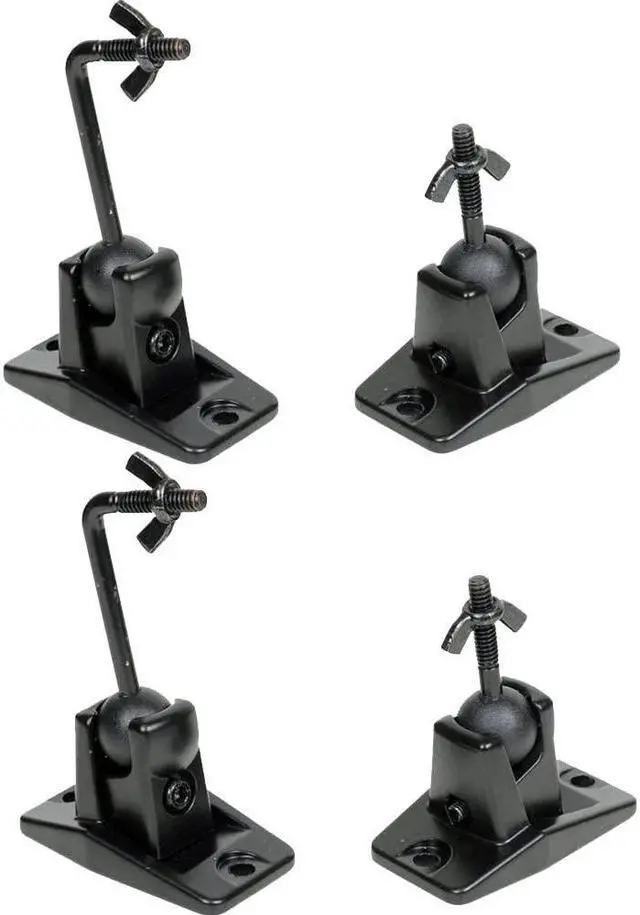 Main image of VideoSecu Universal Wall Ceiling Audio Mount for Home Theater Satellite Speaker - 4 Packs MS40B4 WN3