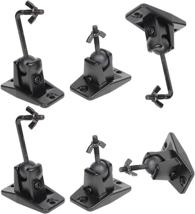 Main image of VideoSecu Universal Satellite and Audio Speaker Mount Bracket for Wall or Ceiling (Drywall/Rocksheet) - 6 Packs MS40B6 WN4