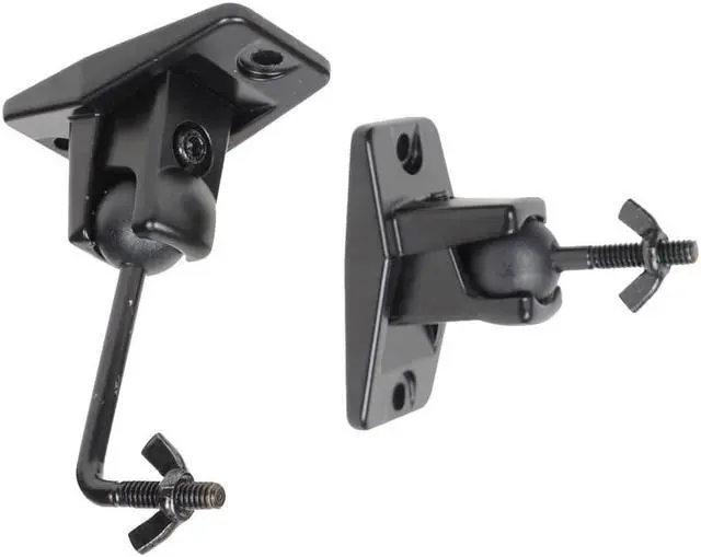 Alt view image 6 of 7 - VideoSecu Universal Wall Ceiling Audio Mount for Home Theater Satellite Speaker - 4 Packs MS40B4 WN3