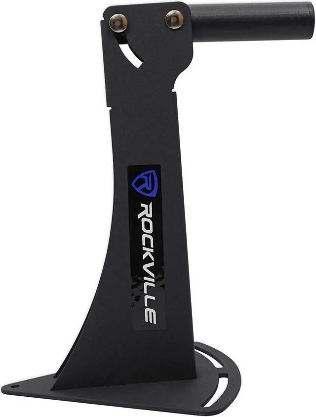 Alt view image 4 of 7 - Rockville RPW20 Pair Adjustable Wall Mount Brackets for PA Speakers, 110 lbs Load, 55 Degree Horizontal & 45 Degree Vertical Angle, 13" Wall Offset, Heavy-Duty Steel for Pro Audio & Home Theater
