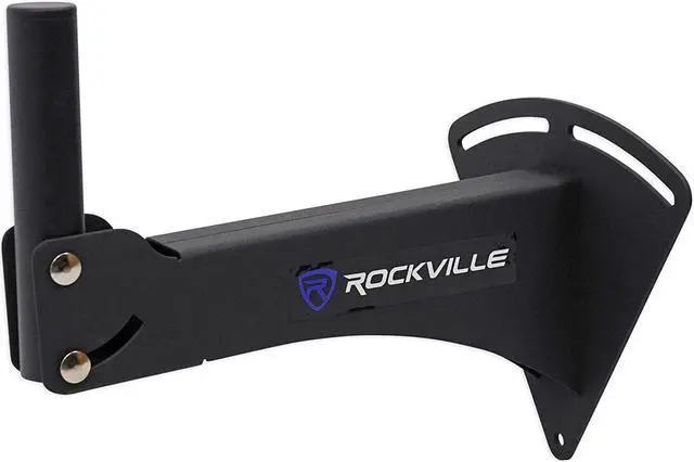 Alt view image 3 of 7 - Rockville RPW20 Pair Adjustable Wall Mount Brackets for PA Speakers, 110 lbs Load, 55 Degree Horizontal & 45 Degree Vertical Angle, 13" Wall Offset, Heavy-Duty Steel for Pro Audio & Home Theater