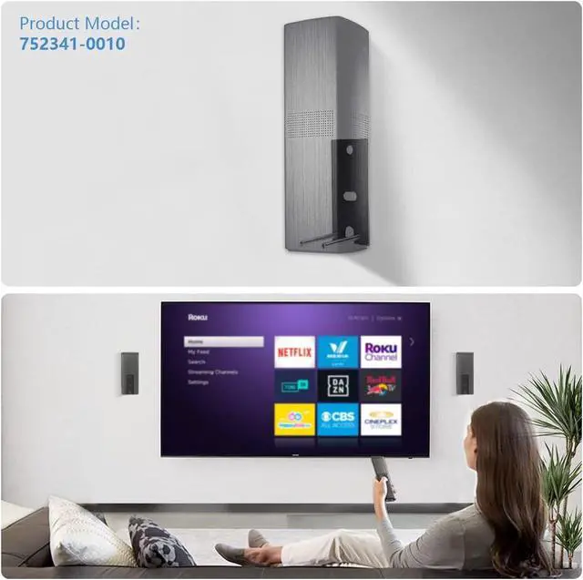 Alt view image 5 of 5 - Tendodo 1 Pair of Black Wall Mount Brackets Replacement for Bose 752341-0010 OmniJewel Wall Bracket Compatible with Bose Lifestyle 650 Home Entertainment System and Bose Surround Speakers 700