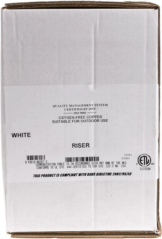 Alt view image 2 of 3 - CableWholesale 500-Feet High End 105 Strand in Wall Speaker Wire, CL2 Rated UL Listed Certified Audiophile Grade (10G3-291SF)