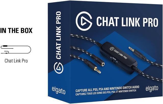 Alt view image 5 of 7 - Elgato Chat Link Pro - Audio Adapter, for PS5, PS4, Nintendo Switch, Capture Voice Chat, Gameplay Sound, Extra Long Cable, Black