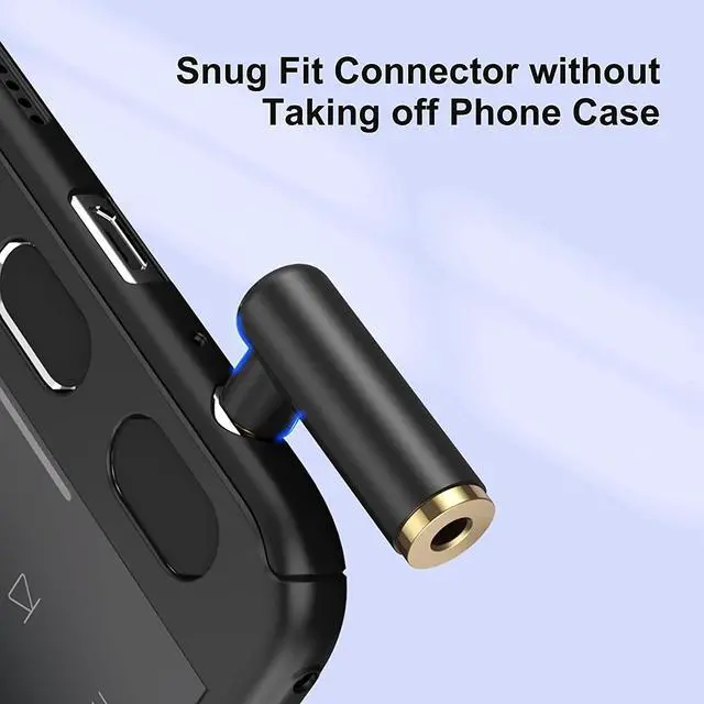 Alt view image 3 of 7 - Angle 3.5mm Audio Adapter,CableCreation 1/8 TRRS Stereo Headphone Connector Male to Female Compatible with Headset, Tablets, MP3 Players,Game Controller,Speakers,Black