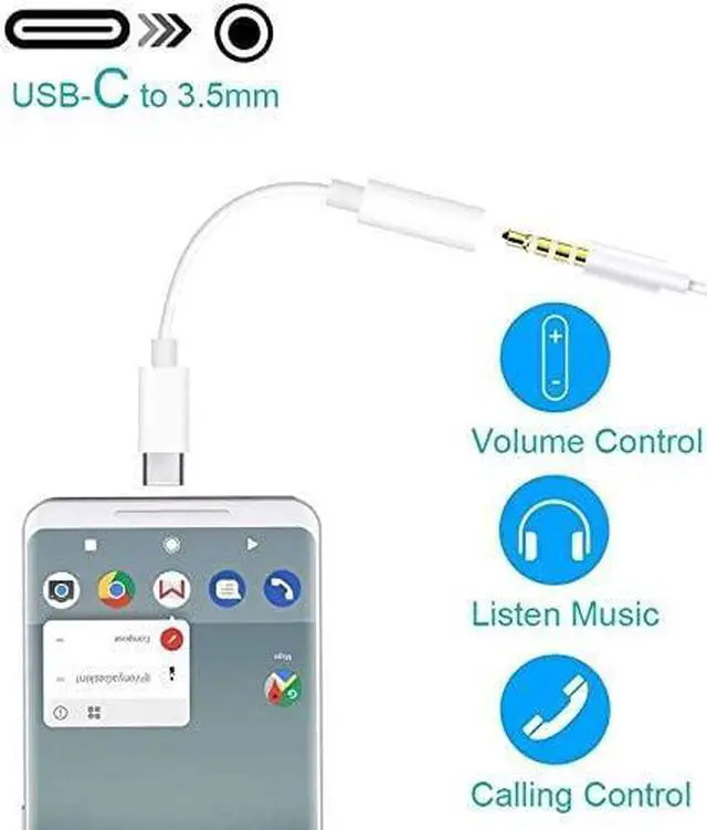 Alt view image 7 of 7 - Samsung Galaxy S23 Headphone Adapter USB C to AUX Mic Jack with PD 60W Fast Charging for Stereo Earphones Compatible with Samsung Galaxy S23 S22 S21 S21+ Google Pixel 6 5 4 3 XL