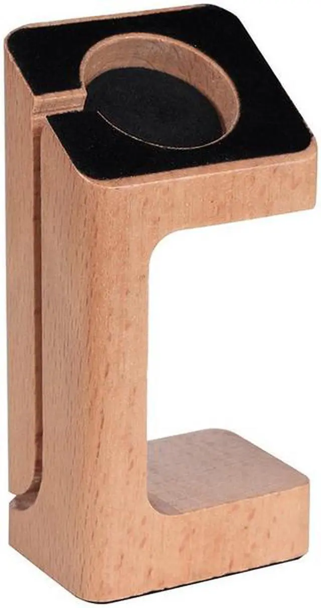 Alt view image 2 of 4 - Xtenzi Wood Docking Station Cradle Hold for Apple Watch (Oak)