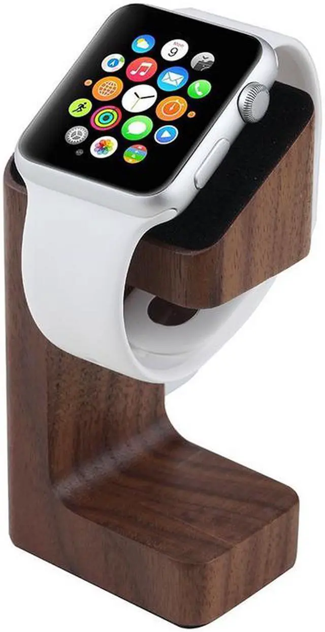 Main image of Xtenzi Wood Docking Station Cradle Hold for Apple Watch (Coffe Brown)