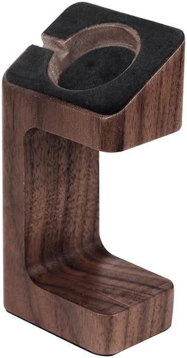 Alt view image 2 of 4 - Xtenzi Wood Docking Station Cradle Hold for Apple Watch (Coffe Brown)