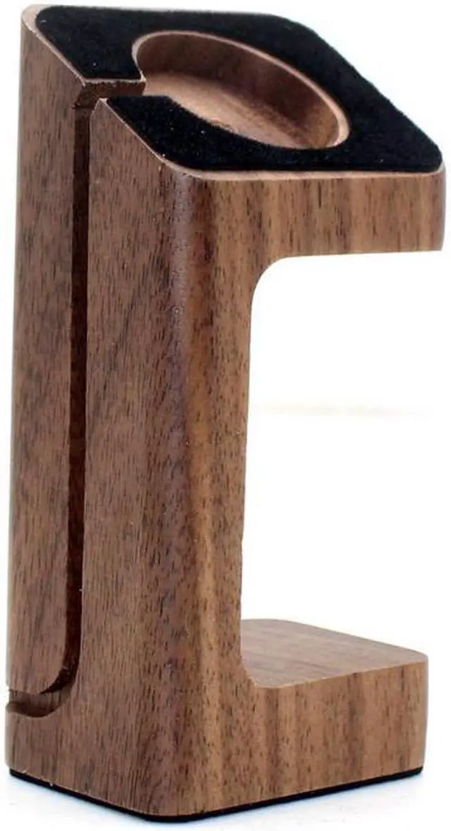 Alt view image 3 of 4 - Xtenzi Wood Docking Station Cradle Hold for Apple Watch (Coffe Brown)