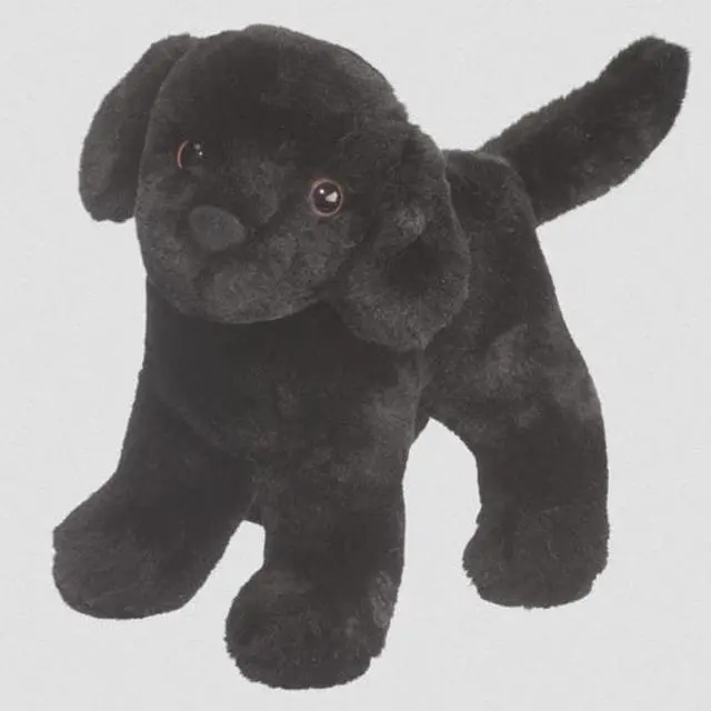 Alt view image 2 of 4 - Abraham Black Lab 7" by Douglas Cuddle Toys