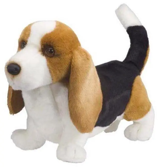 Alt view image 2 of 6 - Harold Basset Hound 14" by Douglas Cuddle Toys