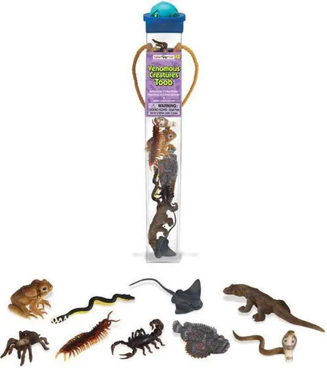 Alt view image 3 of 12 - Plastic Miniatures In Toobs-Venomous Creatures