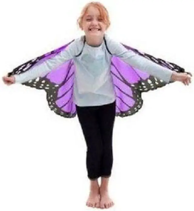 Alt view image 11 of 20 - Douglas Toys Dreamy Dress-ups Purple Monarch Butterfly Fabric Wings