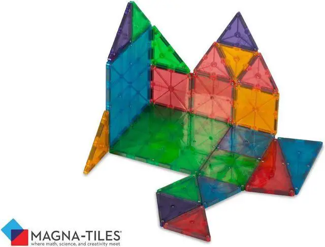 Alt view image 5 of 6 - Magna-Tiles Clear Colors 32 piece set