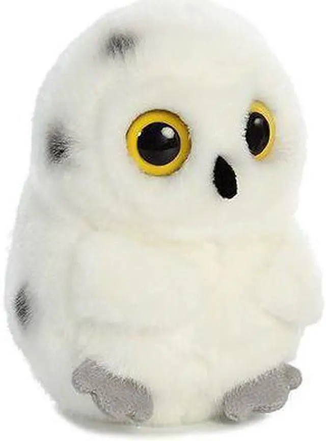 Main image of Aurora® - Mini White Rolly Pet - 5" Hoot Owl - Round Stuffed Animal