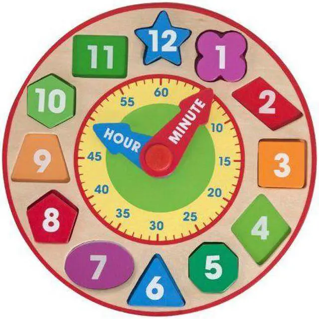 Alt view image 7 of 19 - Melissa & Doug Shape Sorting Clock - Wooden Educational Toy
