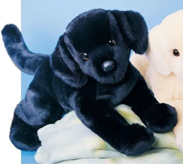 Alt view image 4 of 7 - Chester Black Lab 16" by Douglas Cuddle Toys
