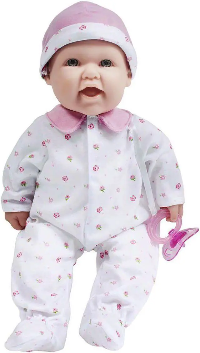 Alt view image 3 of 7 - 16 inch La Baby Soft Body Baby Doll - Bird Applique