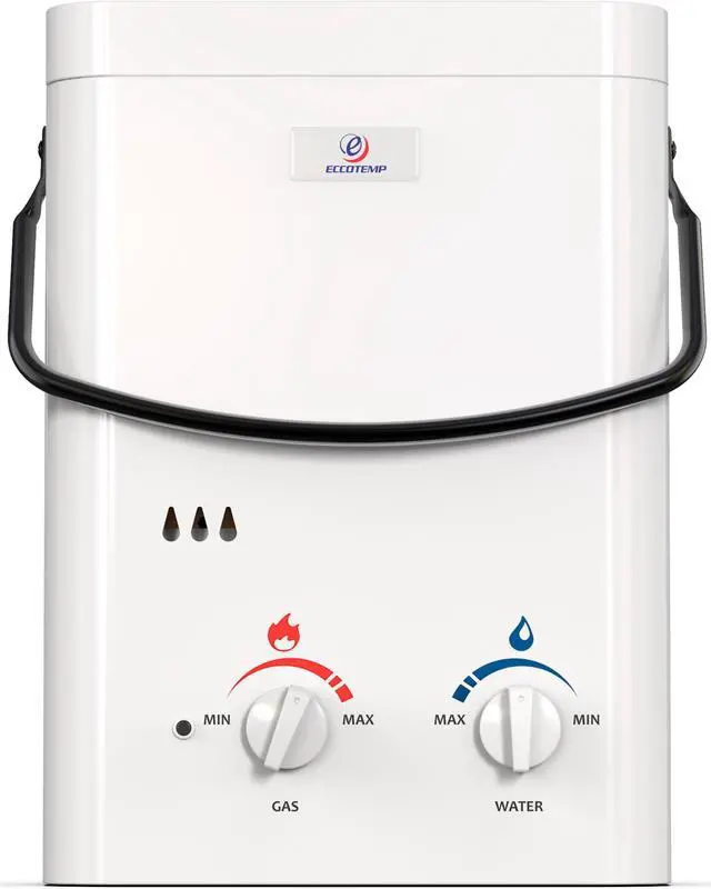 Alt view image 2 of 7 - Eccotemp L5 Portable Outdoor Tankless Water Heater w/ EccoFlo Diaphragm 12V Pump and Strainer