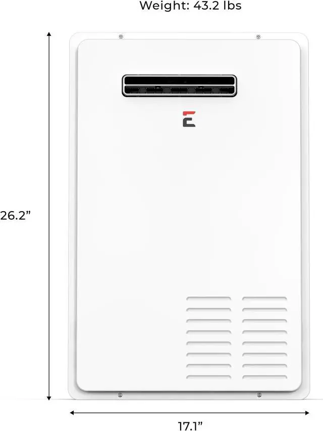 Alt view image 2 of 7 - Eccotemp Builder Grade 7.0 GPM Outdoor Natural Gas Tankless Water Heater