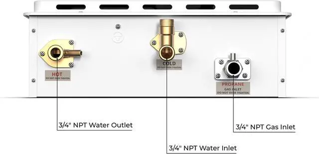 Alt view image 6 of 7 - Eccotemp Builder Grade 7.0 GPM Outdoor Natural Gas Tankless Water Heater