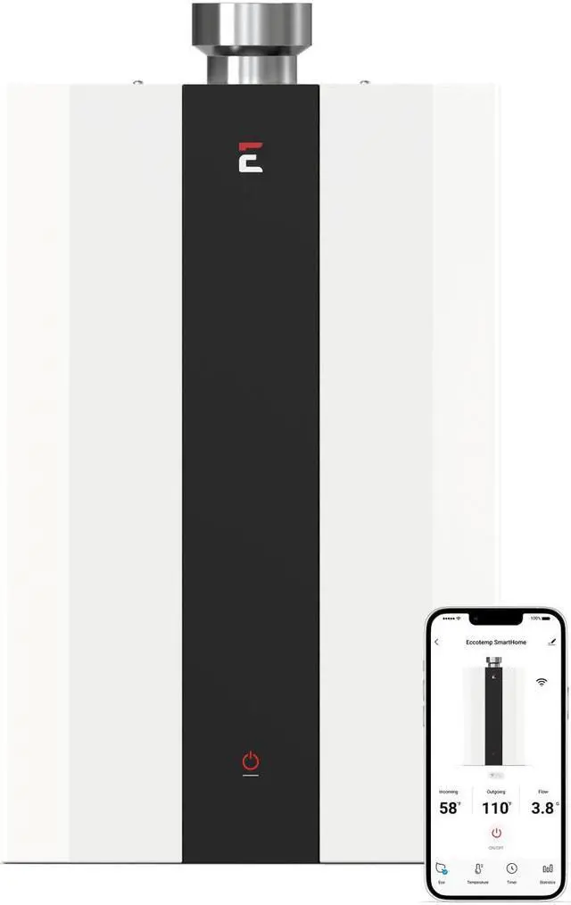 Main image of Eccotemp Smart Home Indoor 4.0 GPM Natural Gas Tankless Water Heater