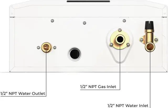Alt view image 6 of 7 - Eccotemp Smart Home Indoor 4.0 GPM Natural Gas Tankless Water Heater